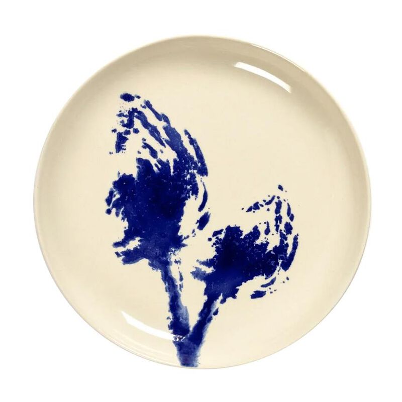 Ottolenghi Feast Plate S White Artichoke Blue Set Of 2 image number 0